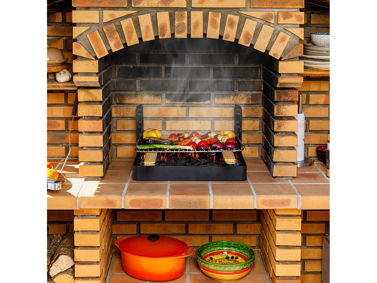 Grilloir barbecue en fonte Insert - Somagic