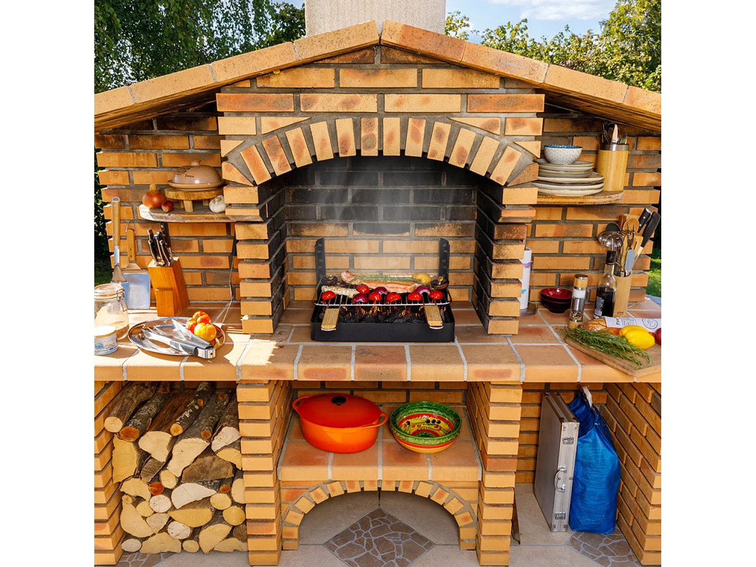 Grilloir barbecue en fonte Insert - Somagic