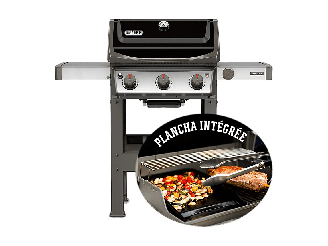 Barbecue gaz Spirit II E-310 Plancha - Weber