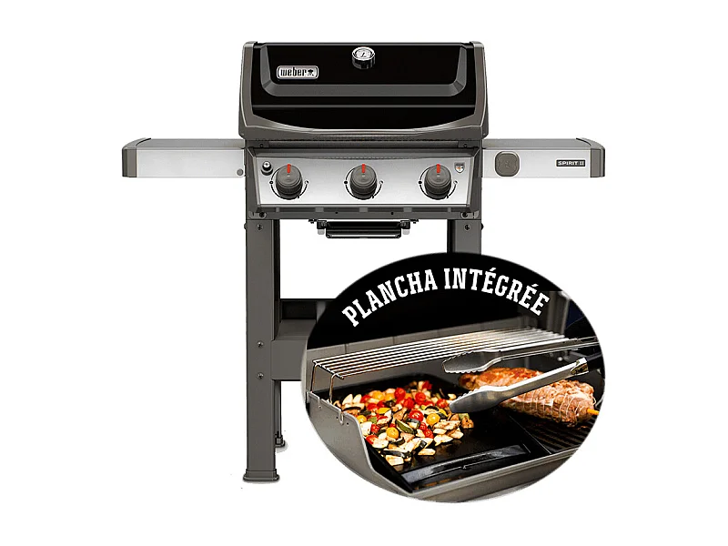 Barbecue gaz Spirit II E-310 Plancha - Weber