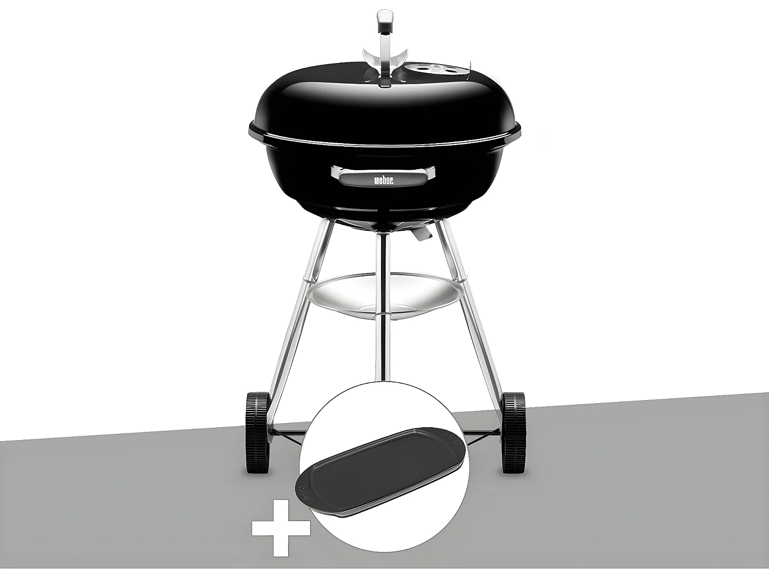 Barbecue Weber Compact Kettle 47 cm + Plancha