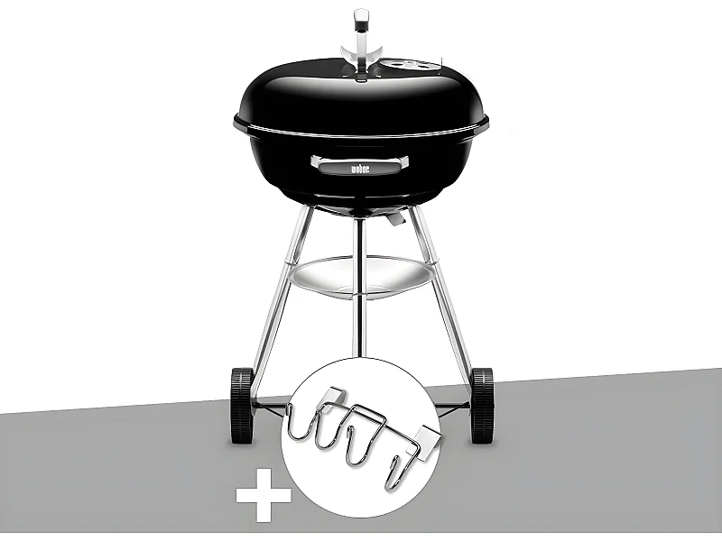 Barbecue Weber Compact Kettle 47 cm + Support Accessoires
