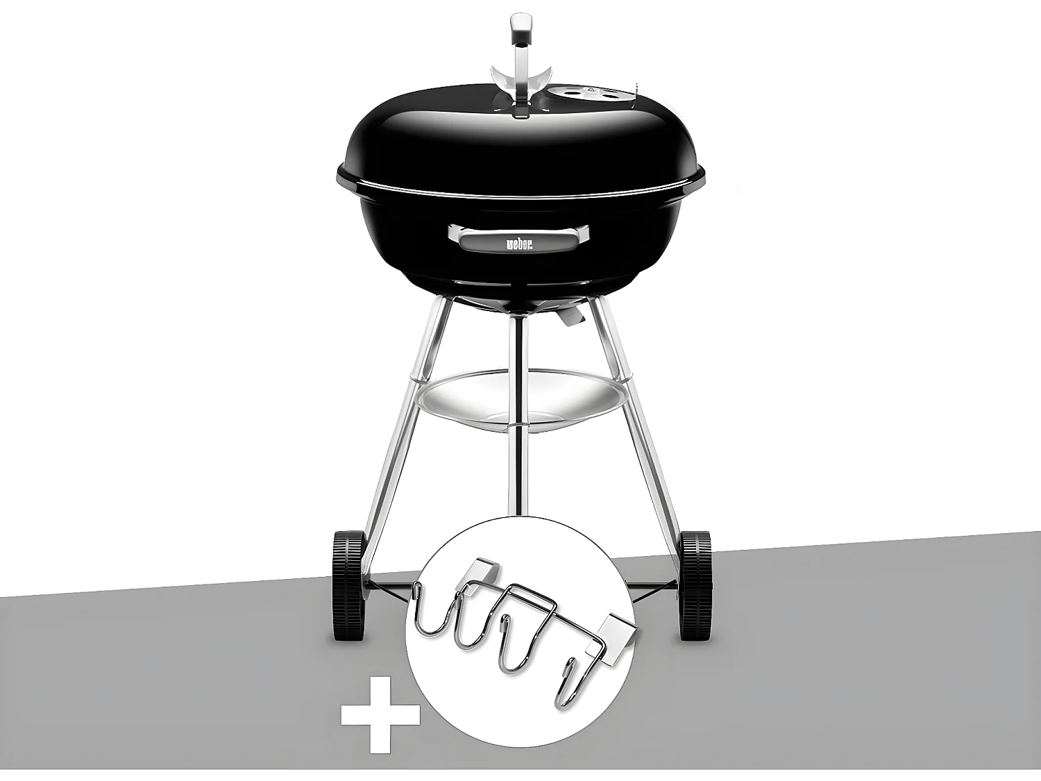 Barbecue Weber Compact Kettle 47 cm + Support Accessoires