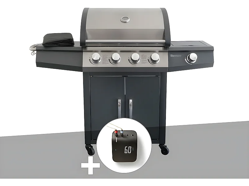 Barbecue à gaz Piretto + Weber Connect Smart Grilling Hub - Jardideco