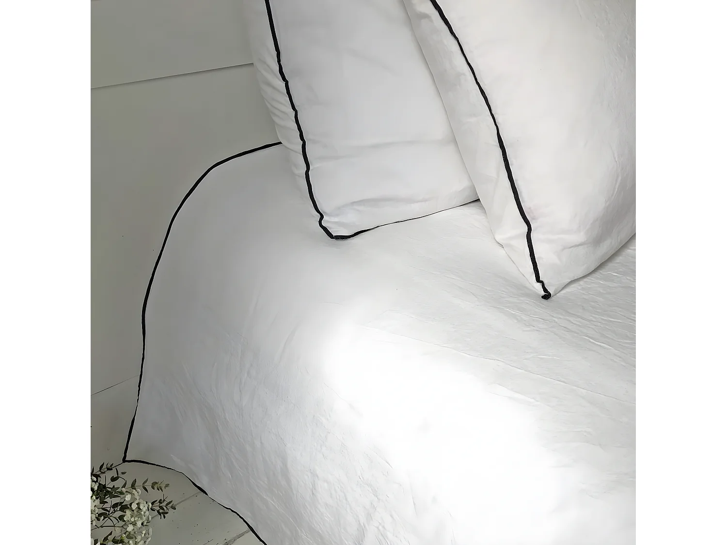 Housse de couette lin coton