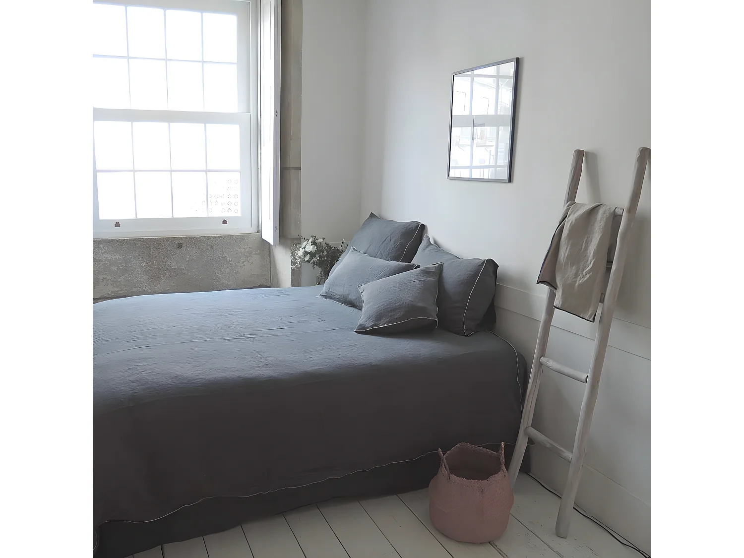 Housse de couette lin coton