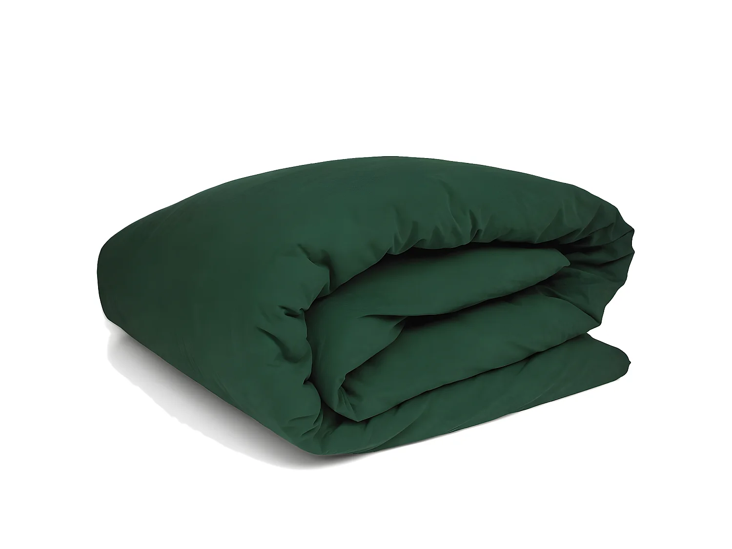 Funda de edredón de percal lavado verde