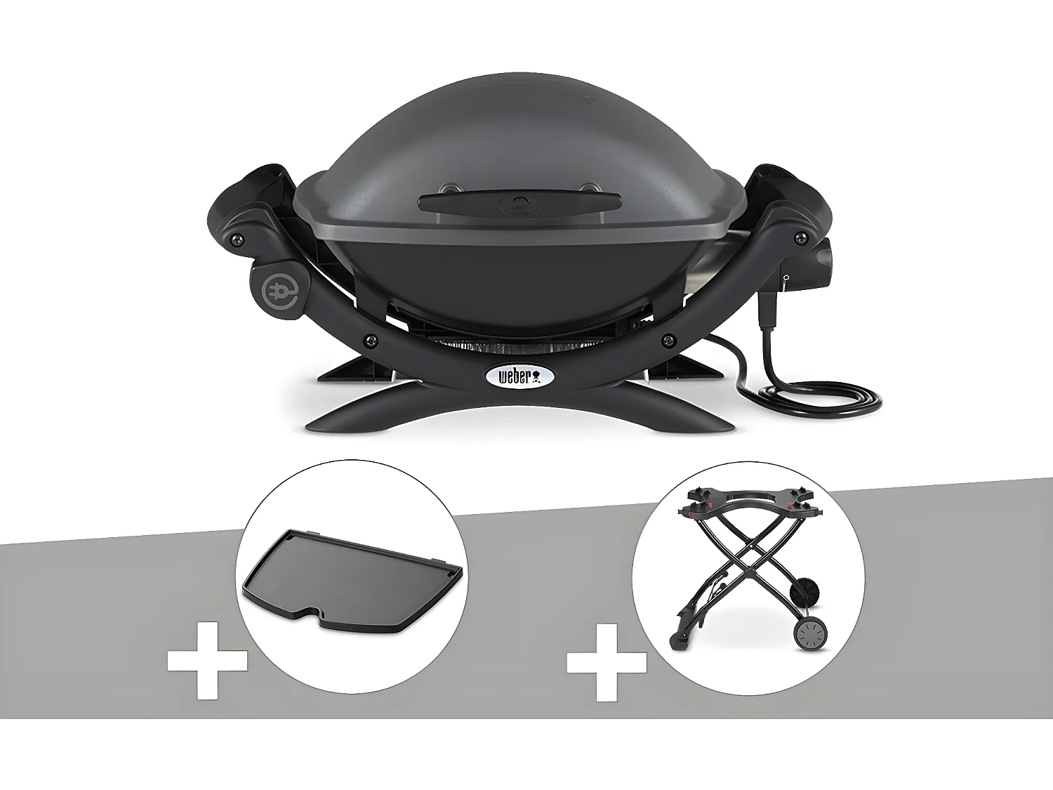 Barbecue électrique Weber Q 1400 + Plancha + Chariot