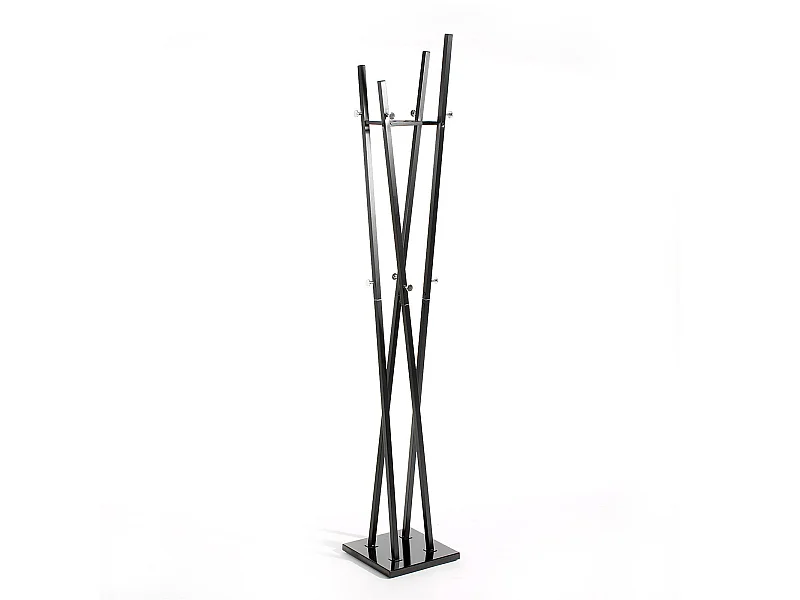 Porte-manteaux VITUS portant à vêtements design contemporain structure en métal laqué noir
