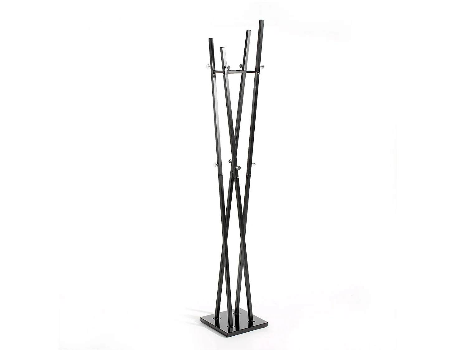 Porte-manteaux VITUS portant à vêtements design contemporain structure en métal laqué noir