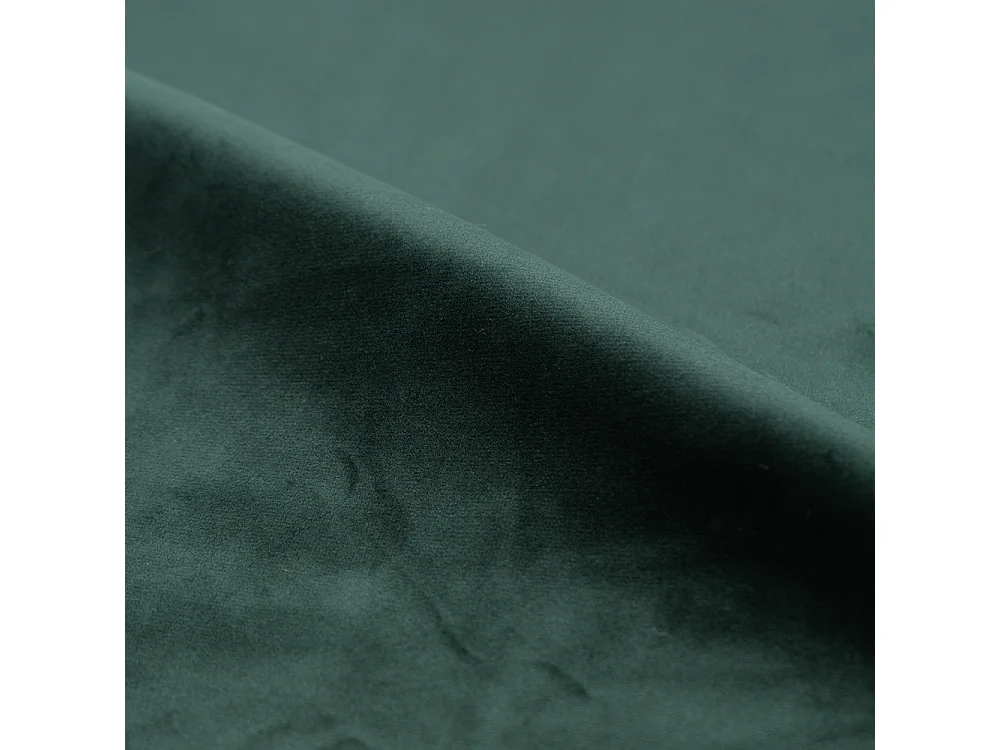 Lit double 140x190 cm en velours vert et pieds doré - Gala