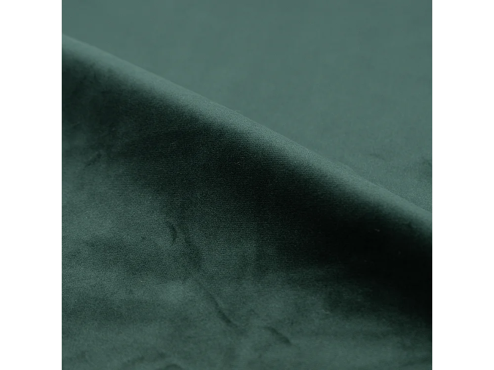 Lit double 140x190 cm en velours vert et pieds doré - Gala