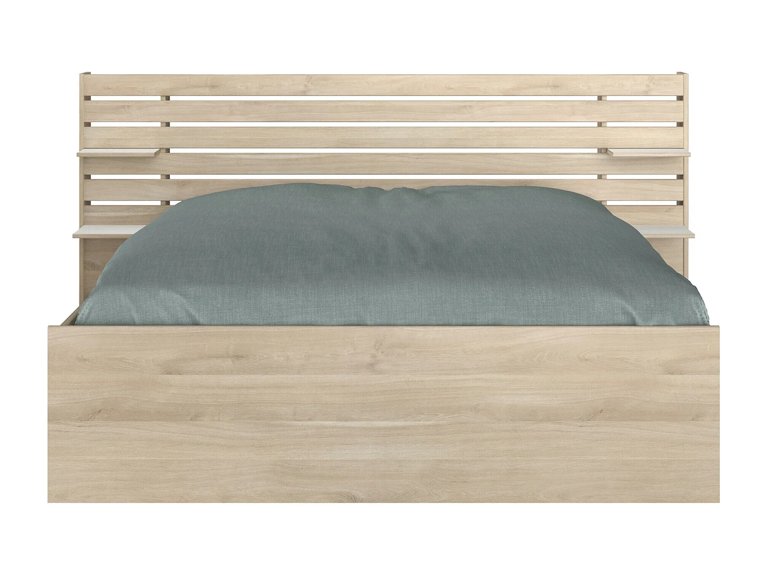 Bed met opbergruimte – 160 x 200 cm – Kleuren: Houtlook - TENALIA II
