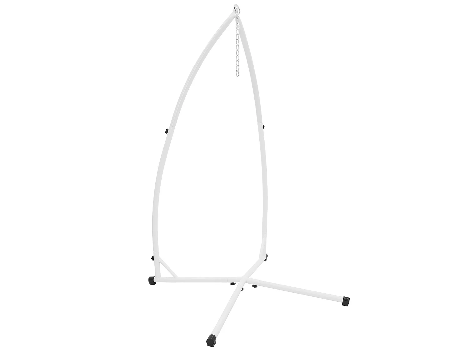 Chaise suspendue fauteuil hamac balançoire bleu blanc 120 kg avec support métal
