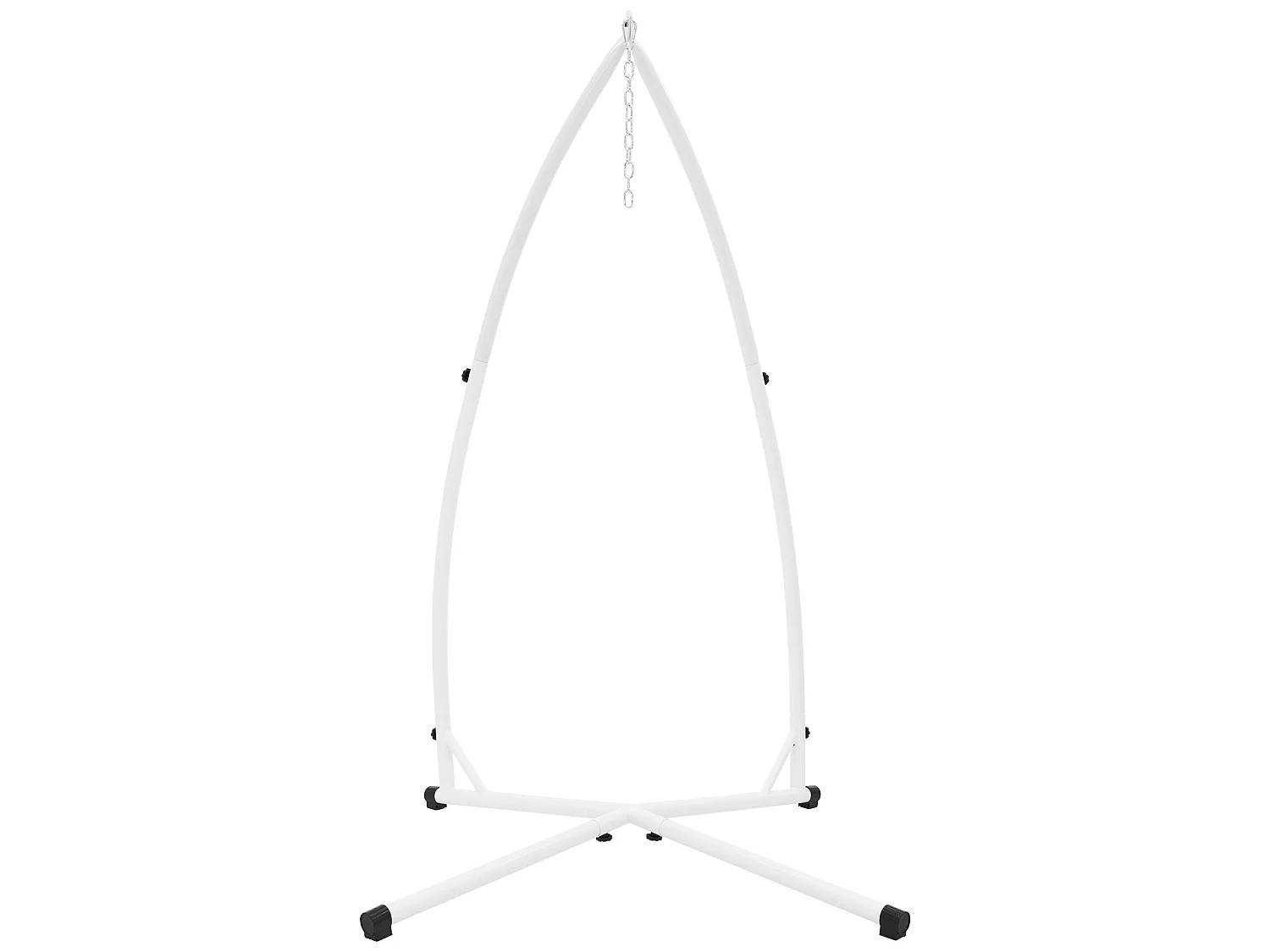 Cadre balançoire hamac chaise suspendu support fauteuil en métal blanc 208 cm