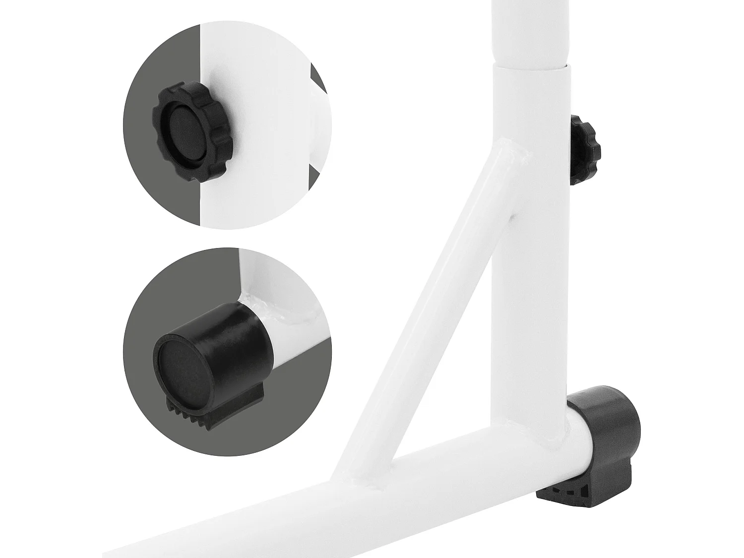 Cadre balançoire hamac chaise suspendu support fauteuil en métal blanc 208 cm