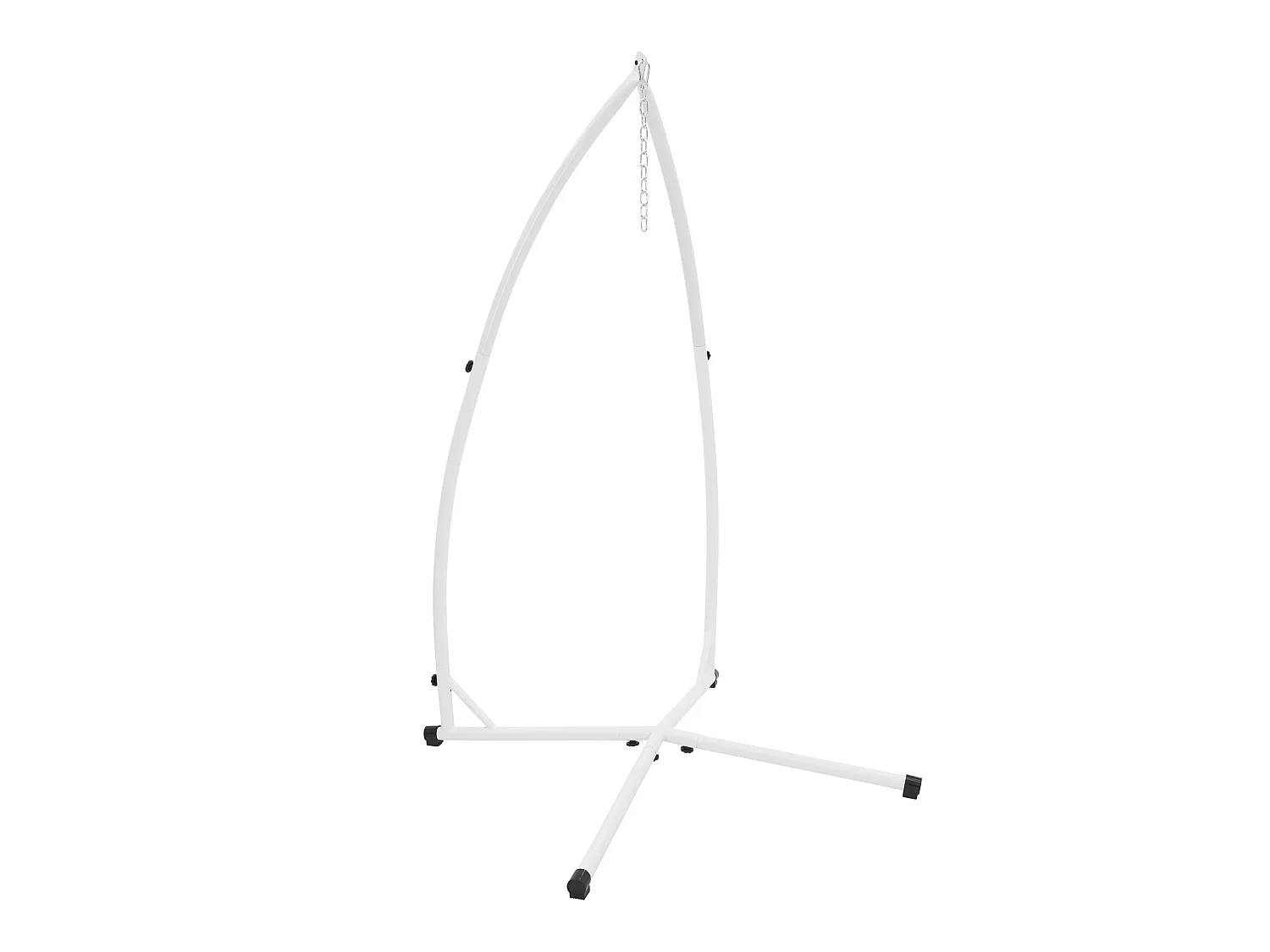 Cadre balançoire hamac chaise suspendu support fauteuil en métal blanc 208 cm