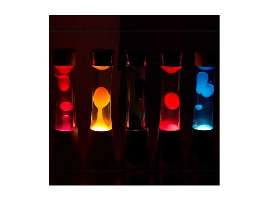 Tischlampe aus Metall und Glas Lave