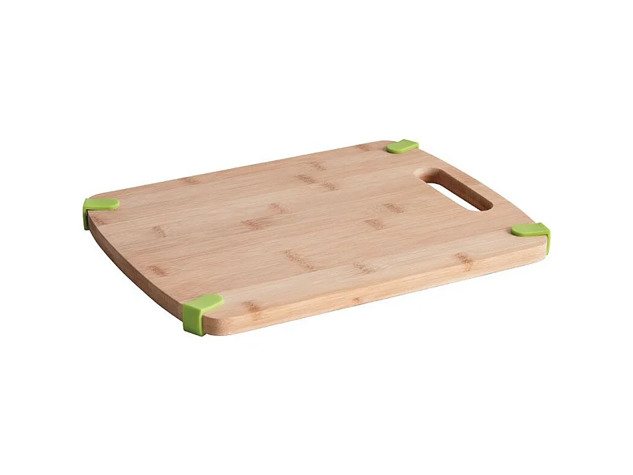 Planche à découper en bambou et silicone