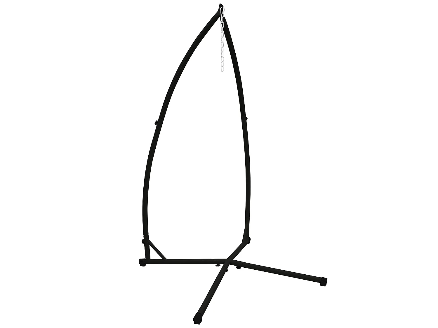 Hamac suspendue fauteuil relax chaise de jardin gris avec cadre métallique 120kg