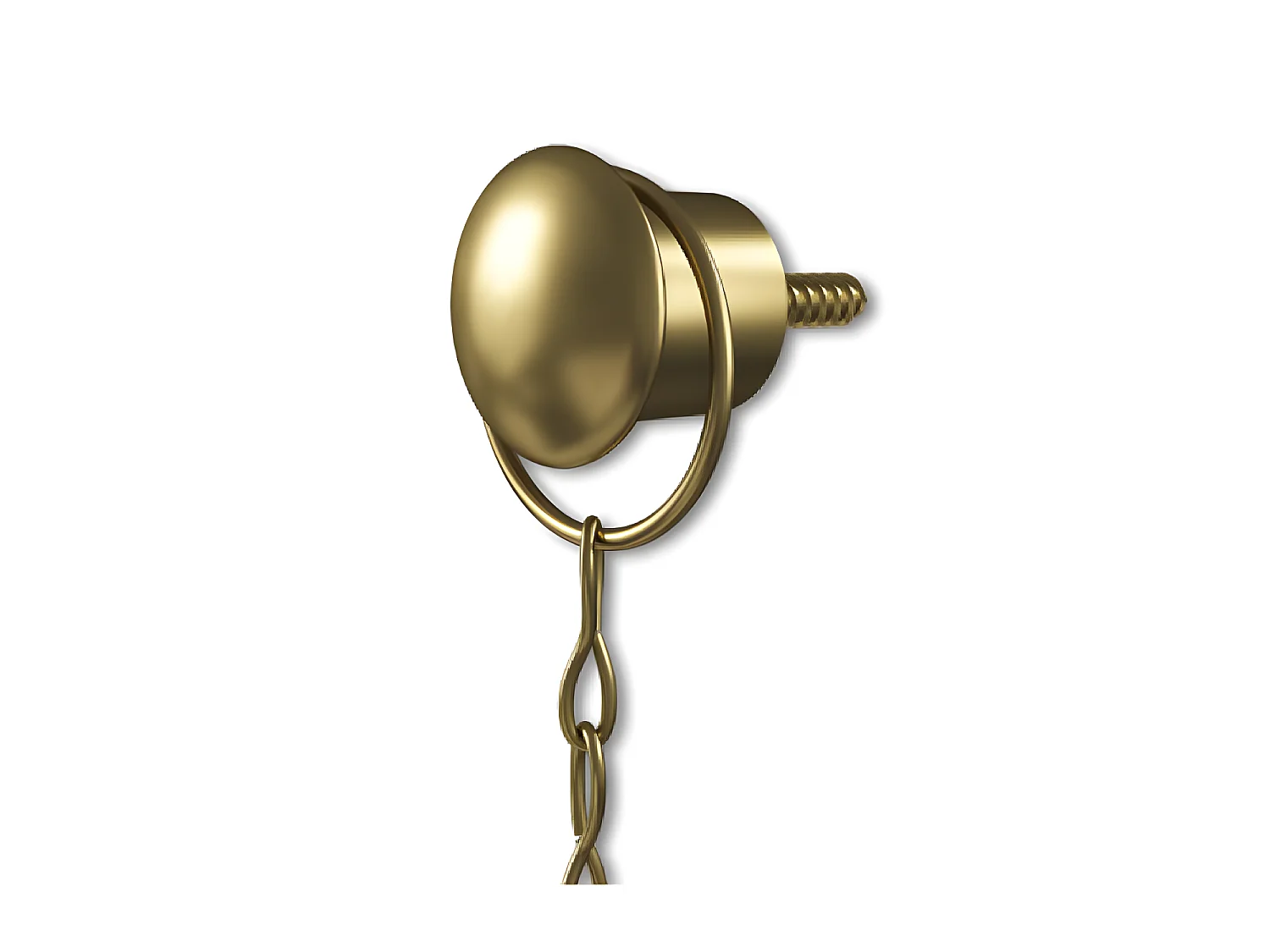 Jeu de 3 miroirs ronds suspendus métal doré Dima