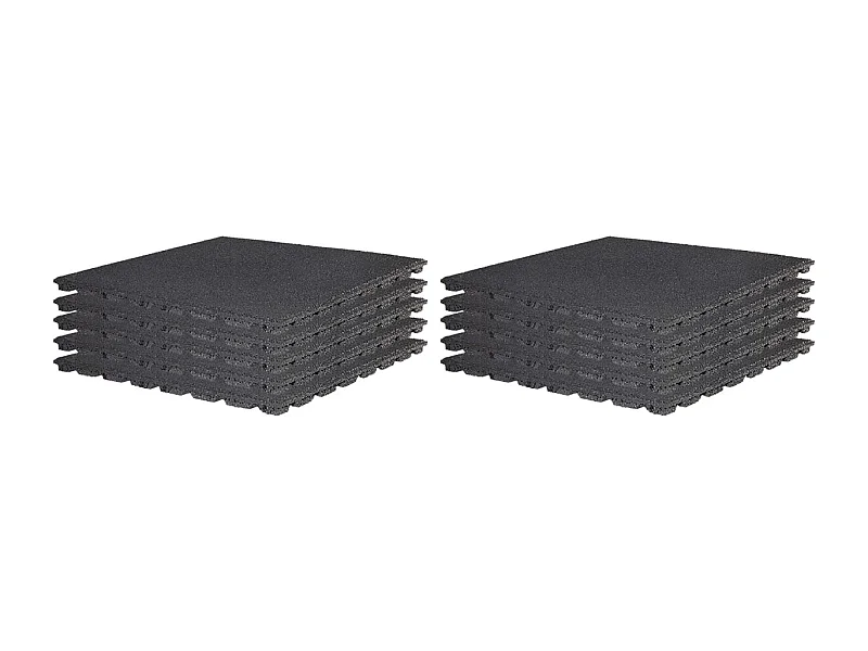 Dalle de jardin amortissante grise 50 x 50 cm Lot de 10