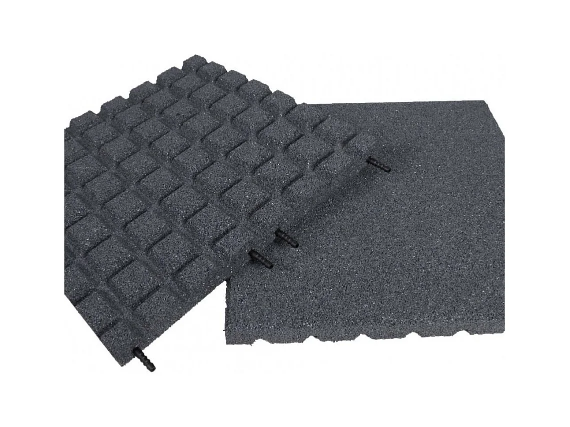 Dalle de jardin amortissante grise 50 x 50 cm Lot de 5