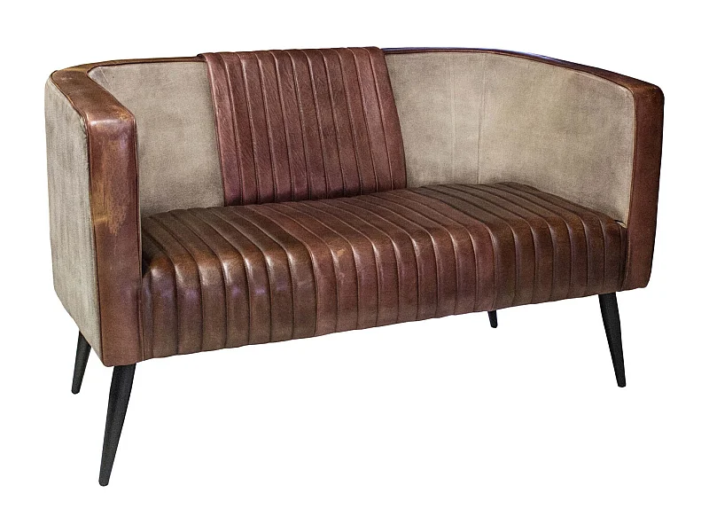 Canapé en cuir et tissu Baytown