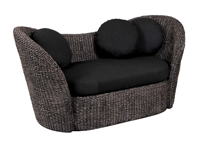 Canapé en rotin contemporain manae