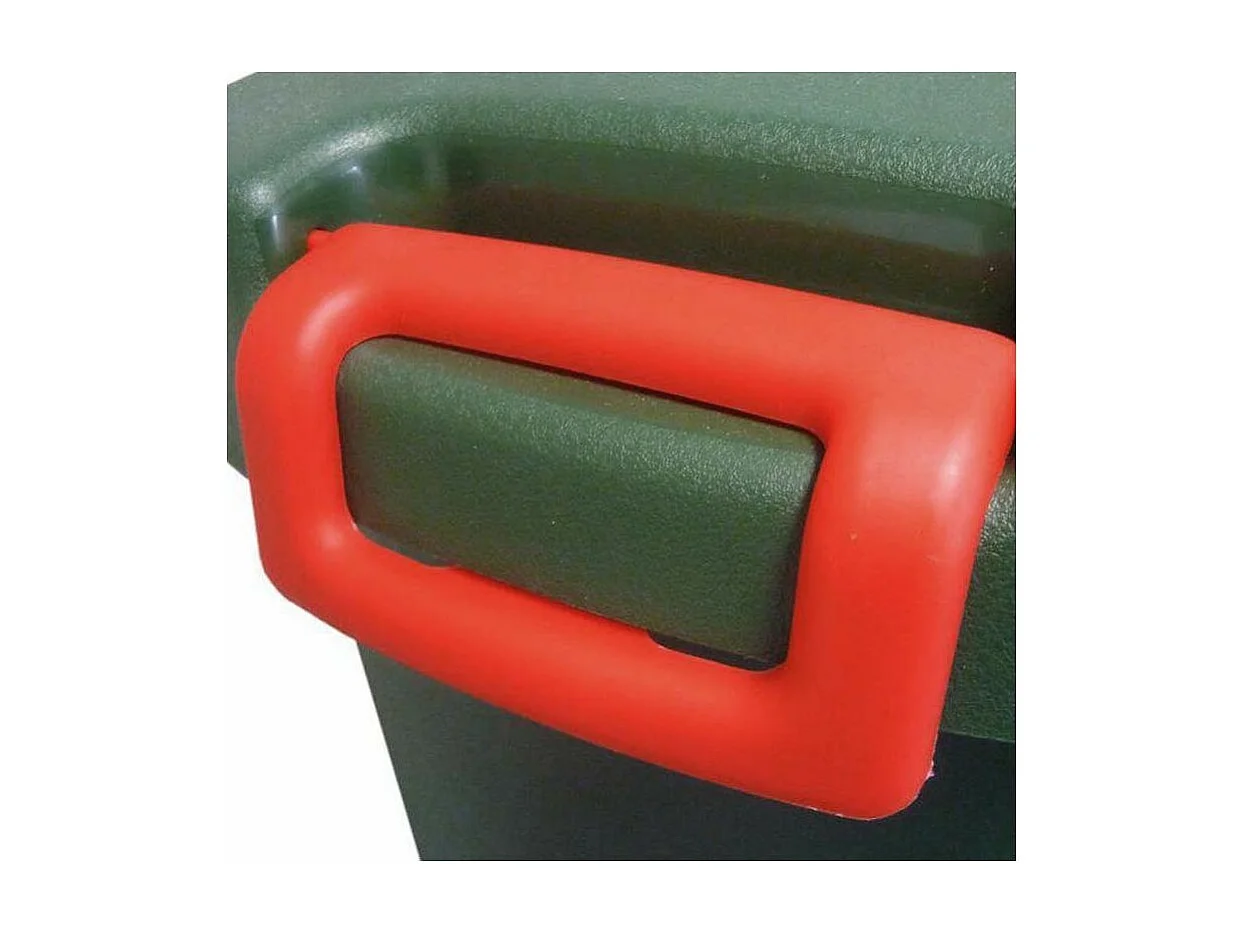 Poubelle de jardin couvercle et poignées 75 L Megano Vert- plastique