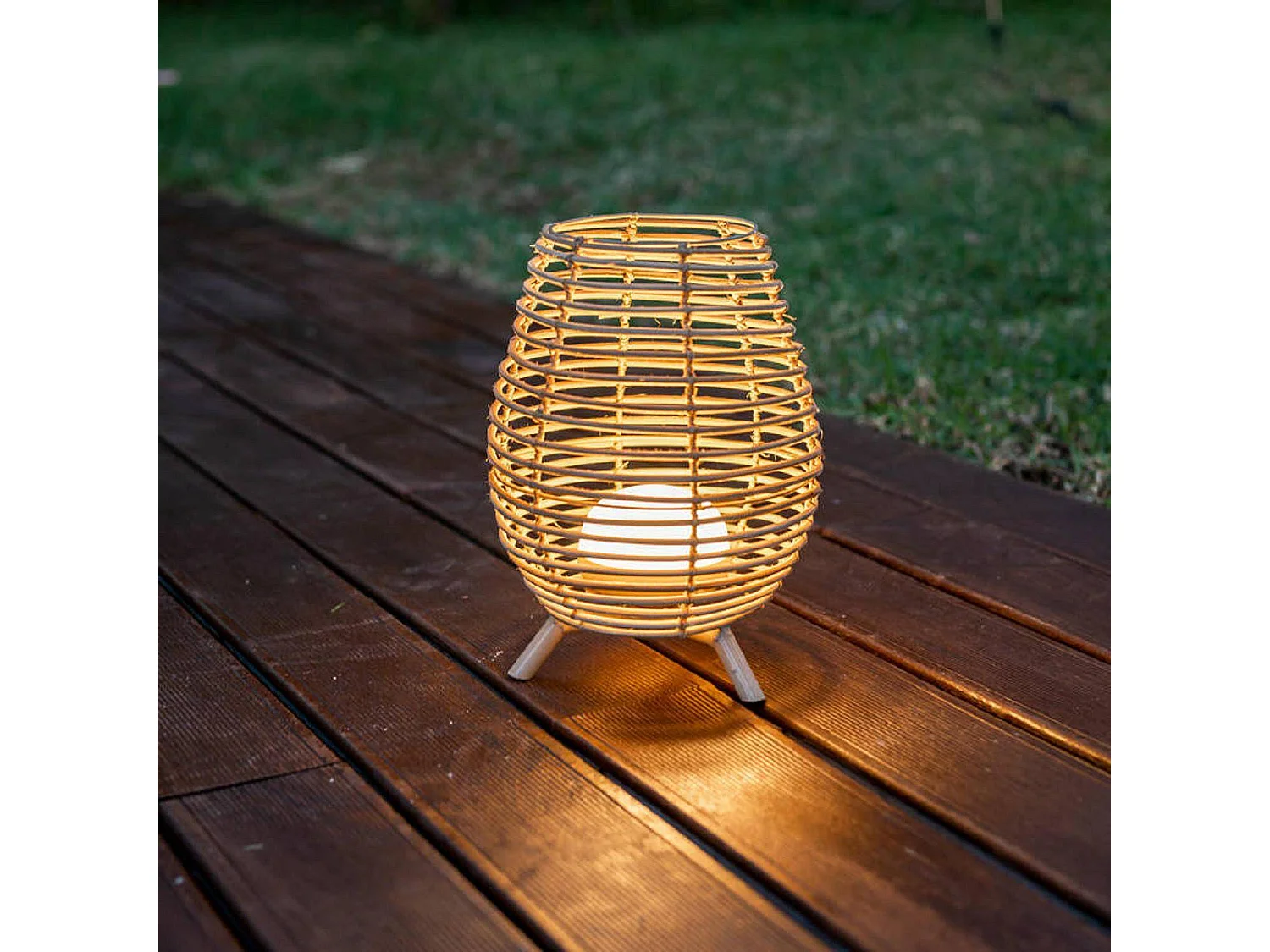 Lampe de jardin sur batterie Bossa 30 cm