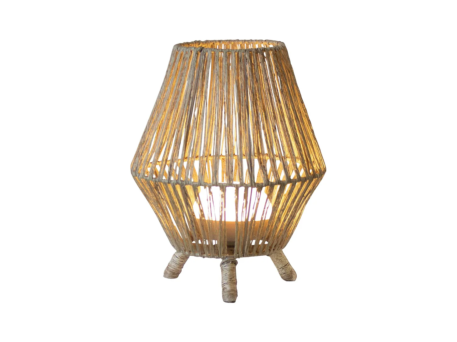 Lampe de jardin en jute  Sisine 30 cm