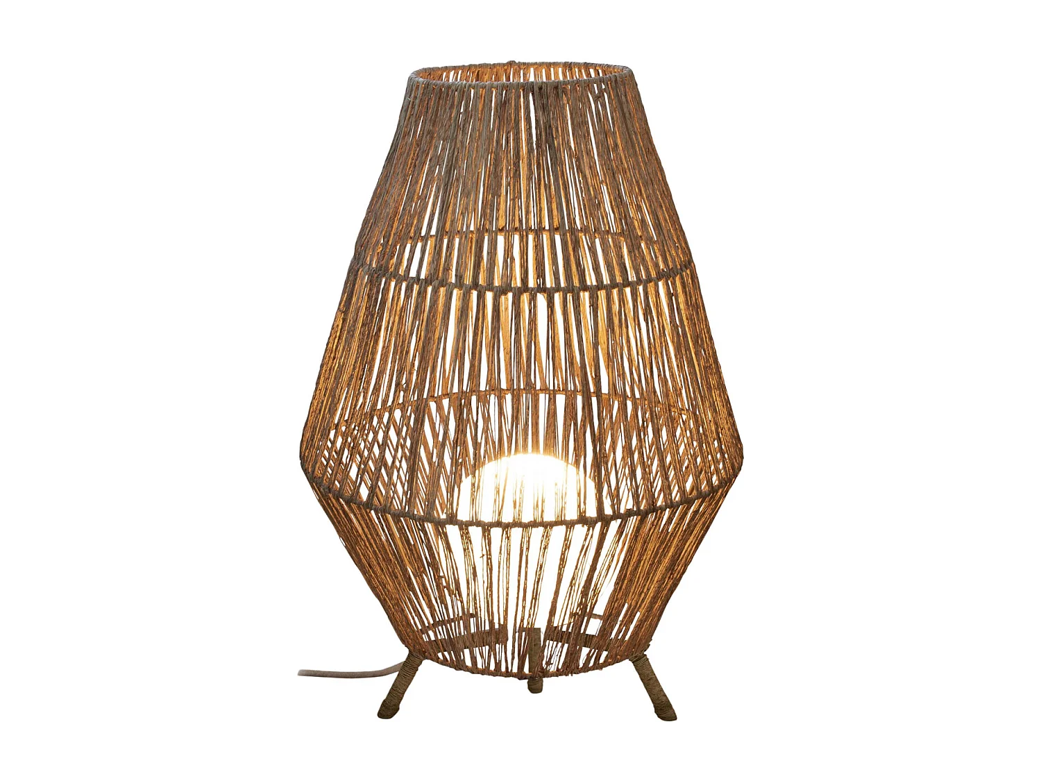 Lampe de jardin en jute Sisine 70 cm Alimentation électrique