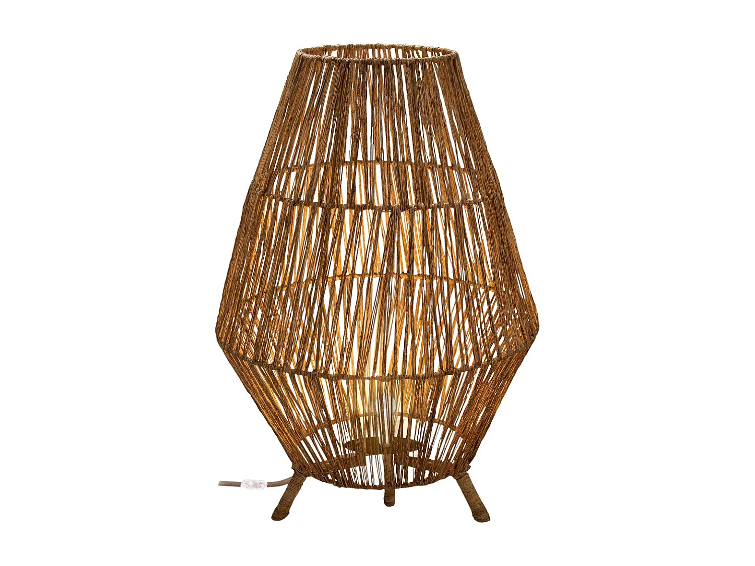 Lampe de jardin en jute Sisine 70 cm Alimentation électrique