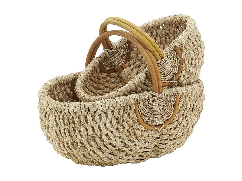 Duo de panier en rotin