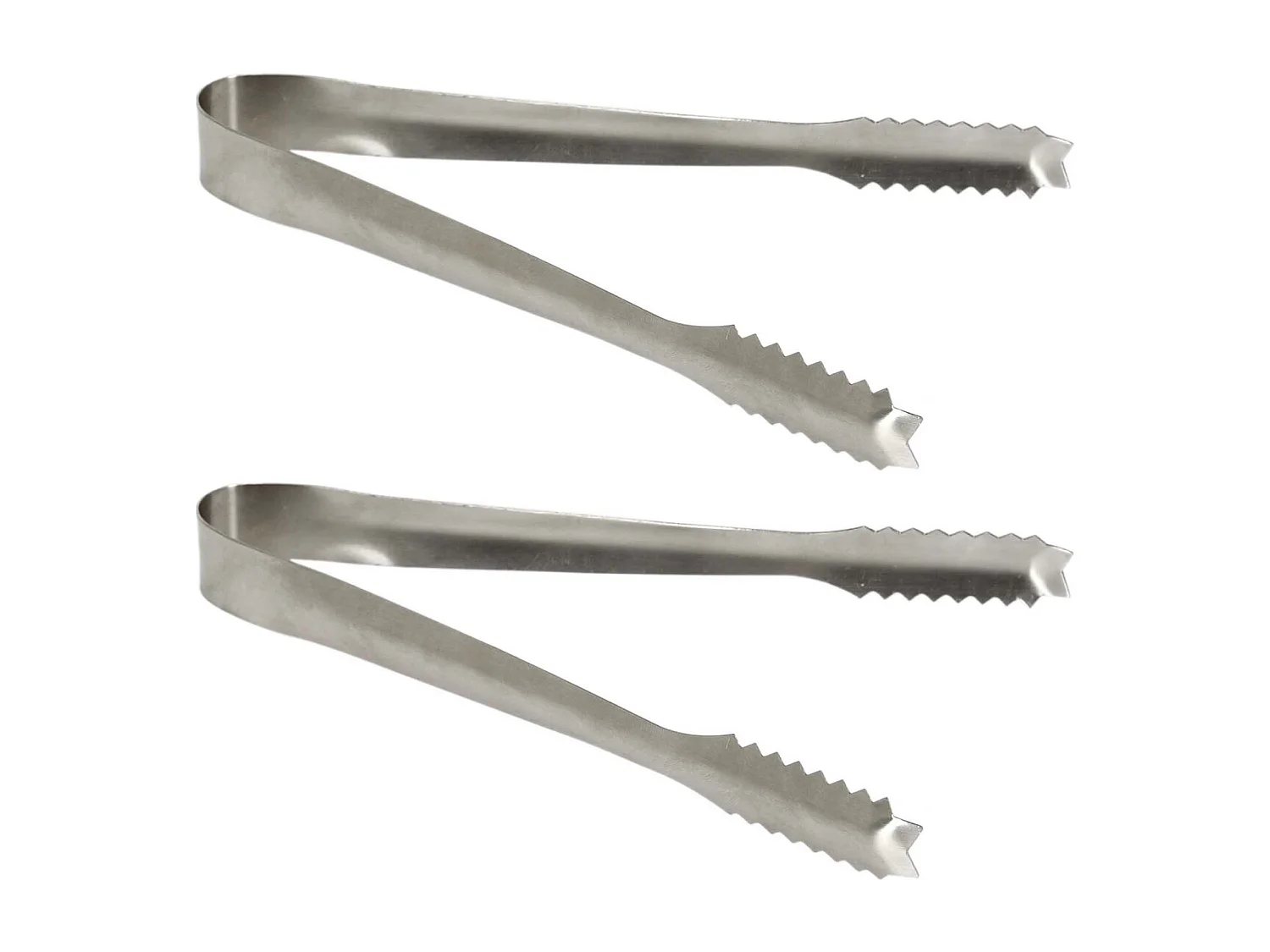 Pince à glaçons en inox 17 cm (Lot de 2)
