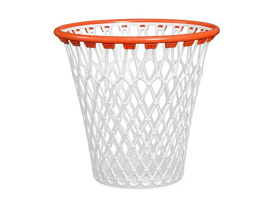 Corbeille à Papier "Basketball" 32cm Blanc
