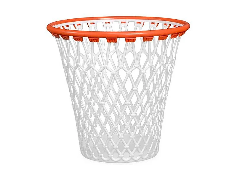 Corbeille à Papier "Basketball" 32cm Blanc