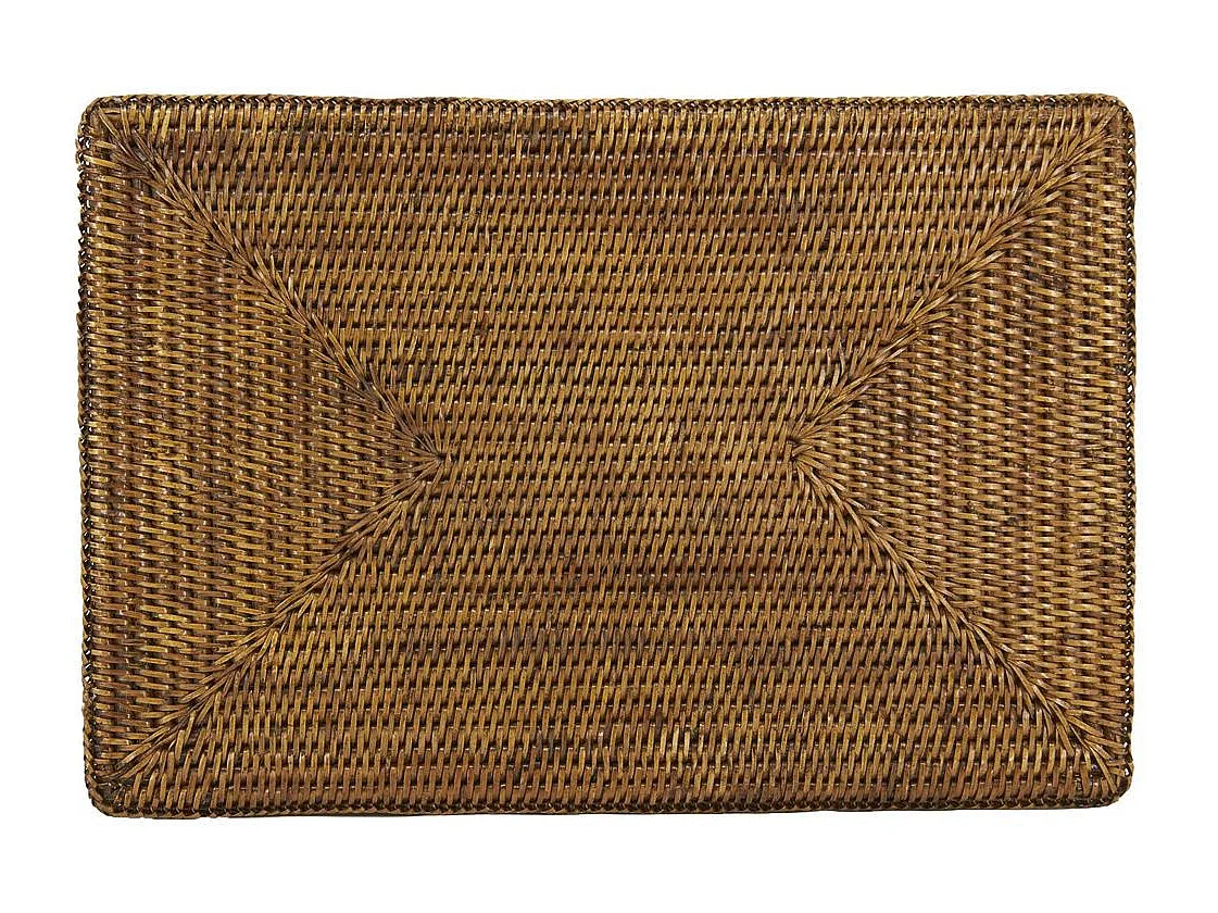 Set de table rectangulaire en rotin