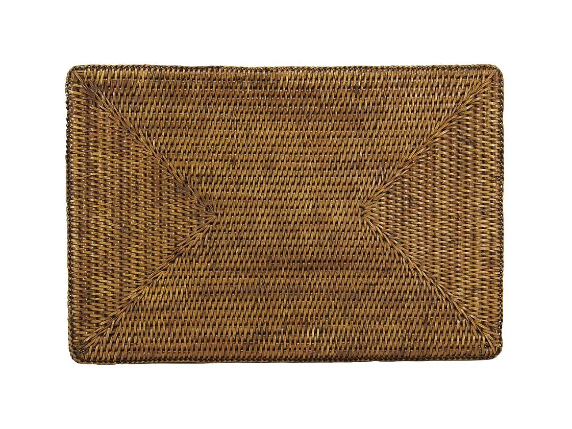 Set de table rectangulaire en rotin