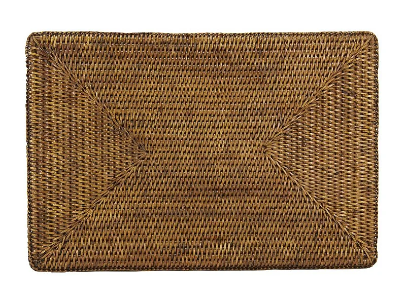 Set de table rectangulaire en rotin