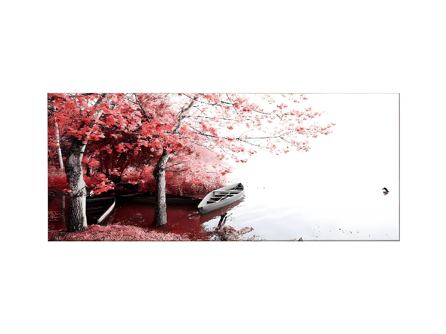 Impressão em Tela Barco, Cor-de-rosa, 100x3x70 cm, EPIKASA