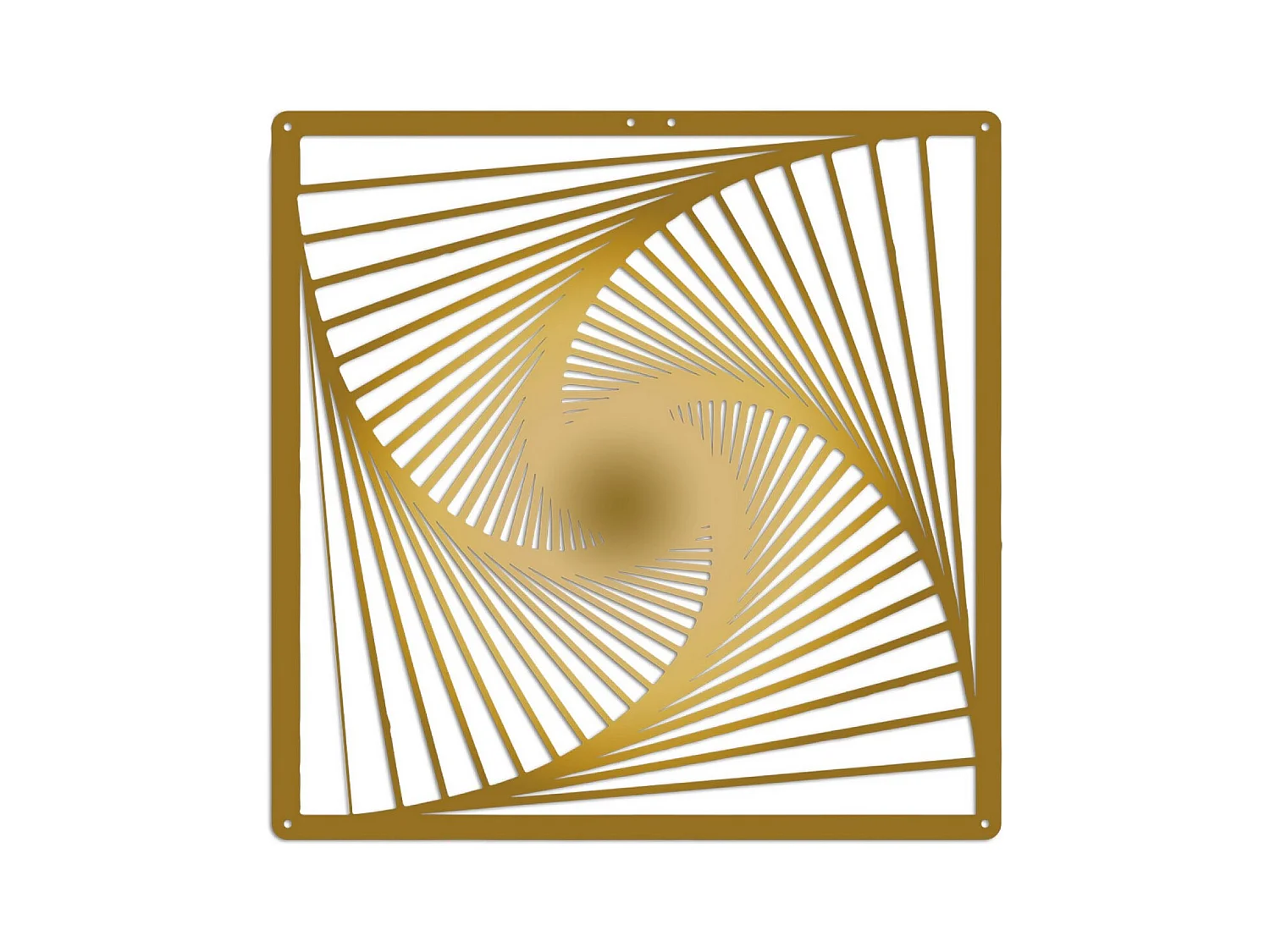Décoration en Métal Spirale 2, Or, 45x3x45 cm, EPIKASA