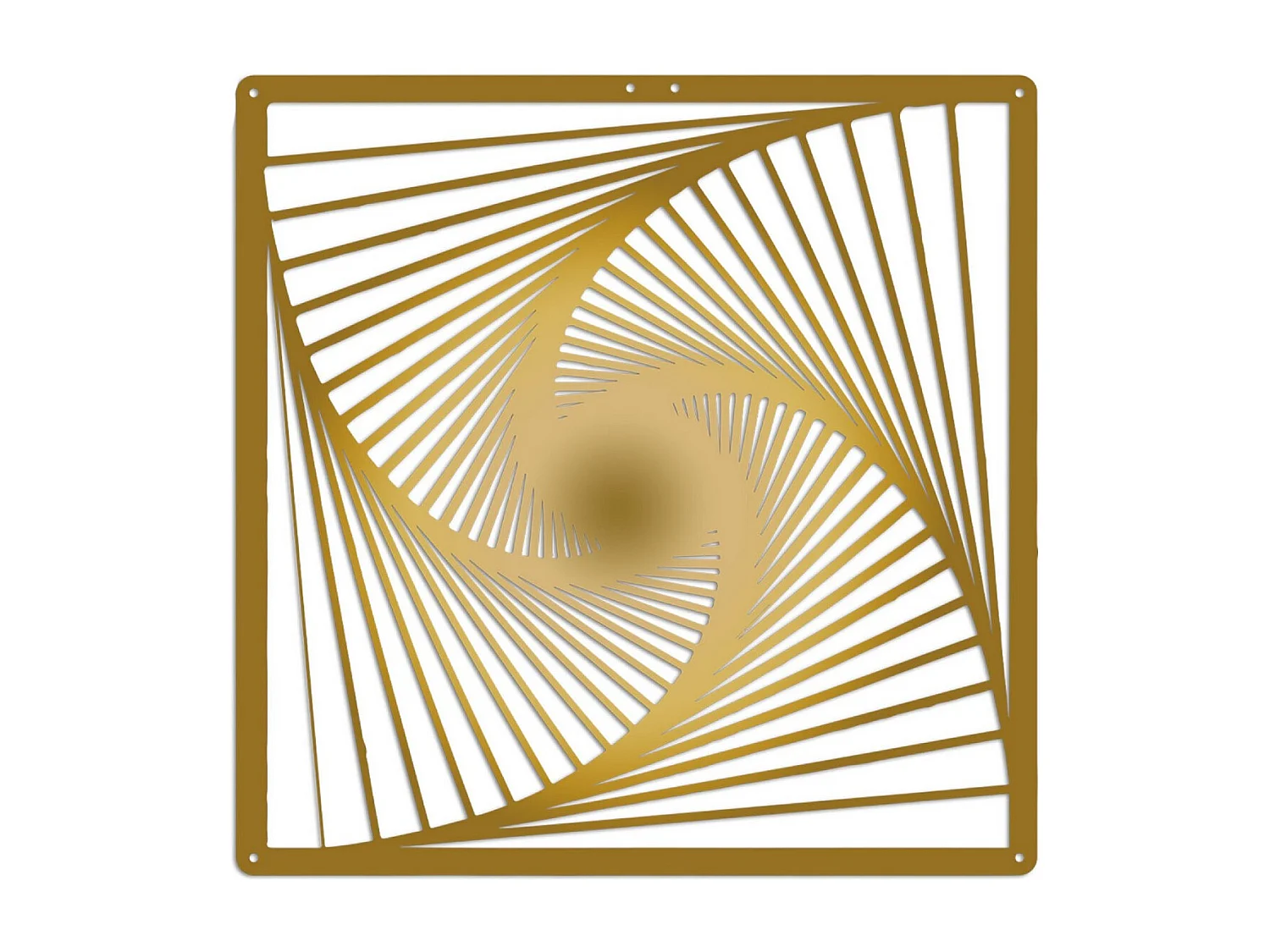 Décoration en Métal Spirale 2, Or, 45x3x45 cm, EPIKASA