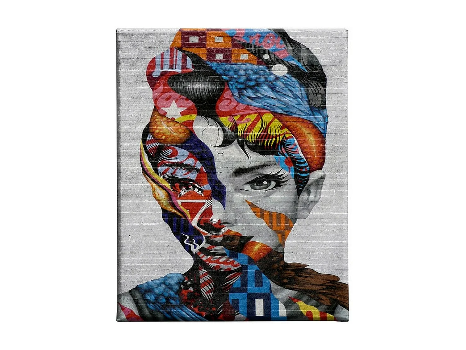 Afdrukken op Canvas Vrouw 5 - Veelkleurig - 45x3x70 cm - DESIGN MANIA