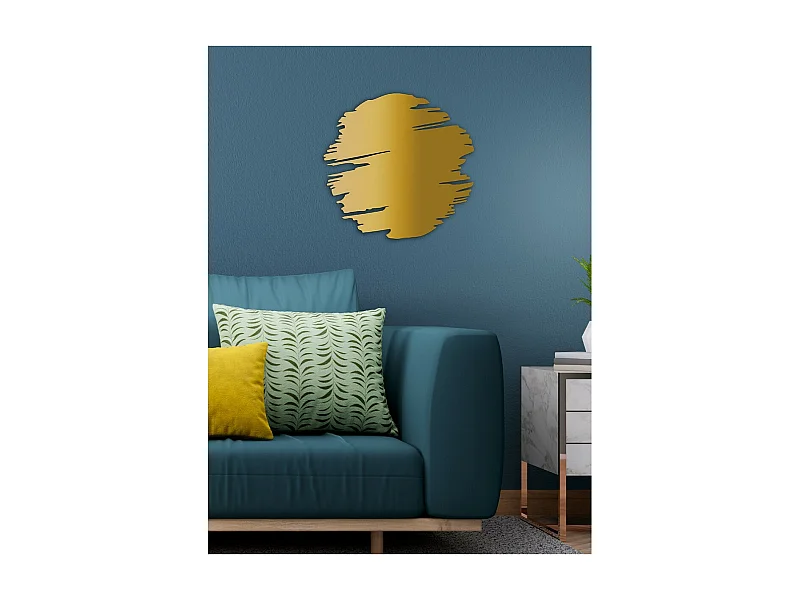 Metalen Decoratie Maan 2 - Goud - 50x3x49 cm - EPIKASA