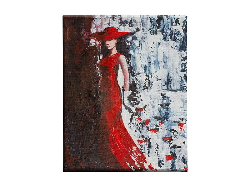 Wydruk na Płótnie Kobieta 4, Czerwony, 45x3x70 cm, DESIGN MANIA