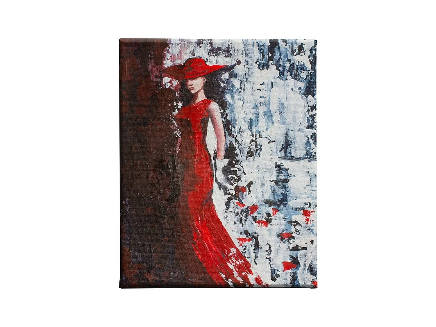 Wydruk na Płótnie Kobieta 4, Czerwony, 45x3x70 cm, DESIGN MANIA