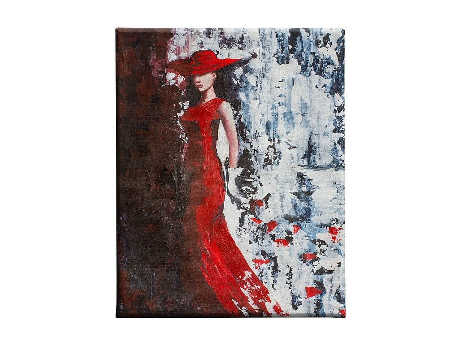 Wydruk na Płótnie Kobieta 4, Czerwony, 45x3x70 cm, DESIGN MANIA