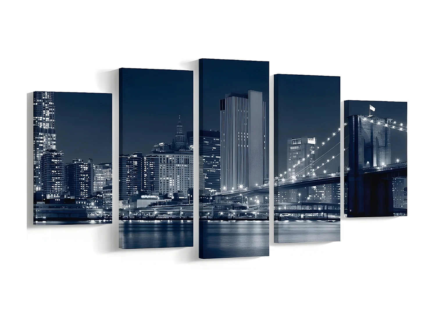 Impression sur Toile New York 1, Multicouleur, 100x3x60 cm, DESIGN MANIA